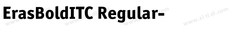 ErasBoldITC Regular字体转换